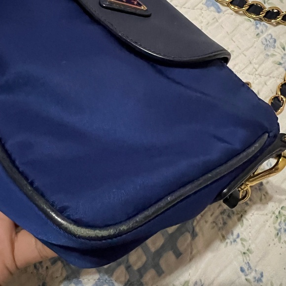 Prada Navy Blue Tessuto and Saffiano Leather - Picture 3 of 13